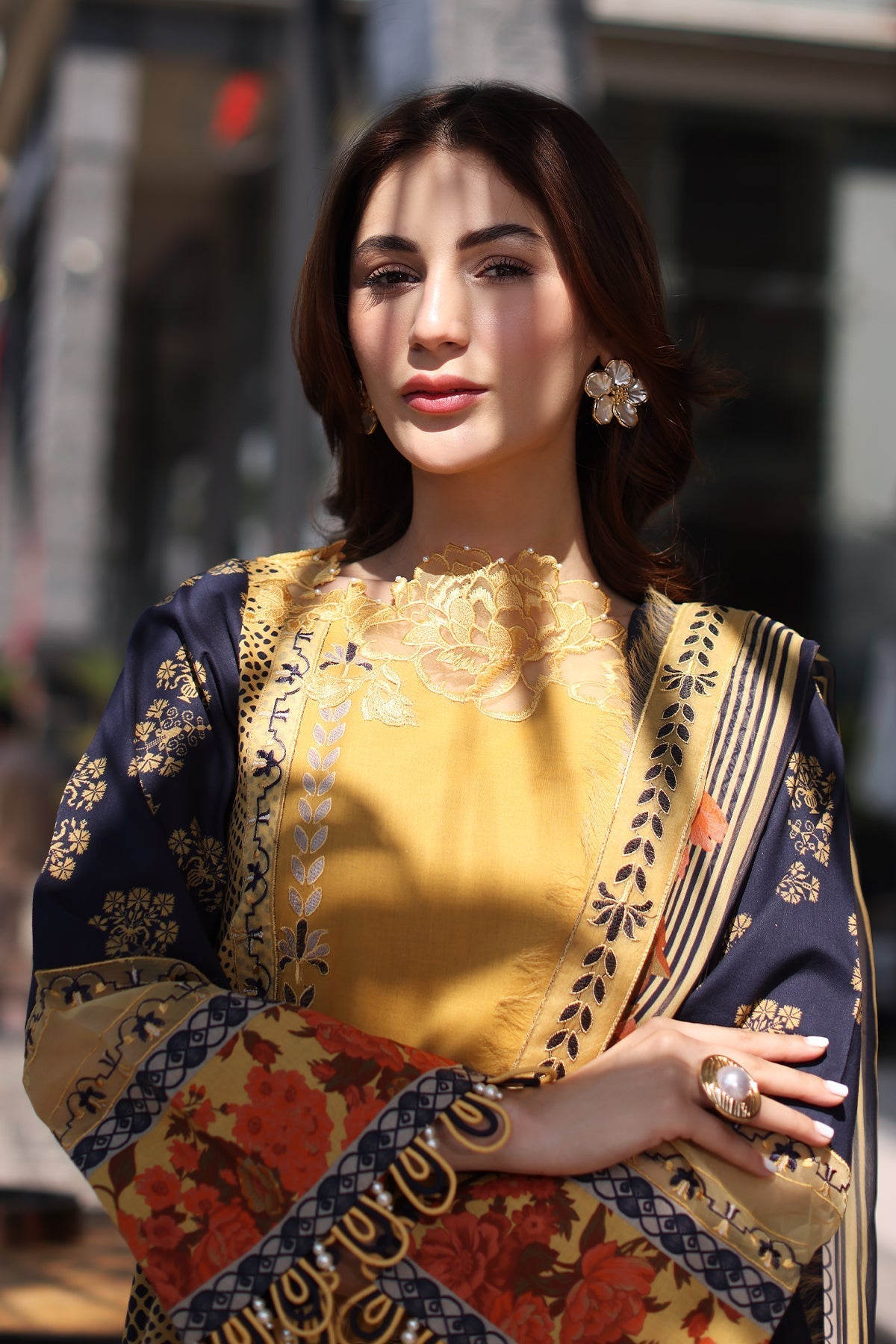 Charizma | Combination Lawn | CC5-28 - Official Charizma stockist in UK - Sakeena London
