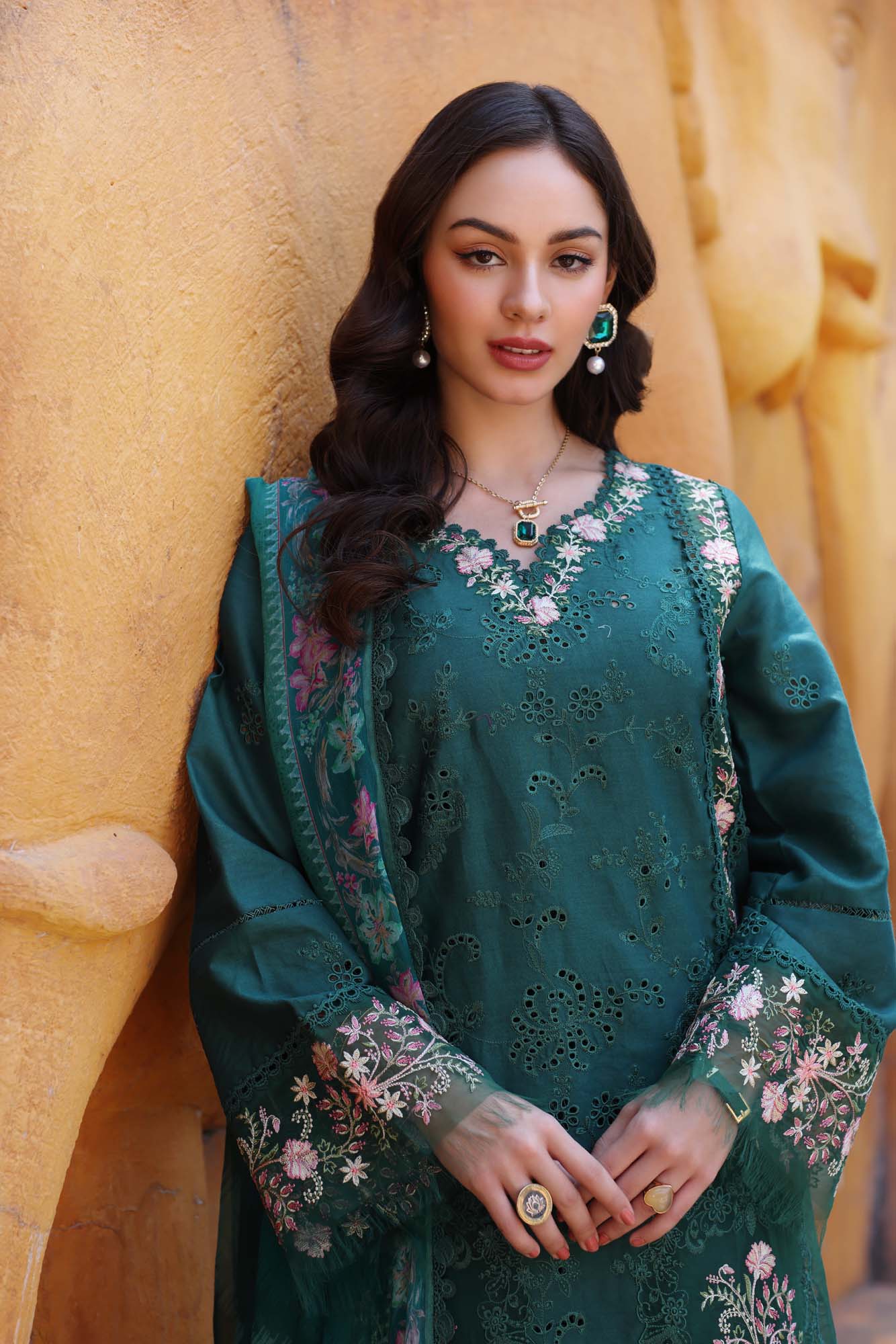 Noor by Saadia Asad | Eid Luxury Laserkari 25 | D10-A - Official Noor by Saadia Asad stockist in UK - Sakeena London