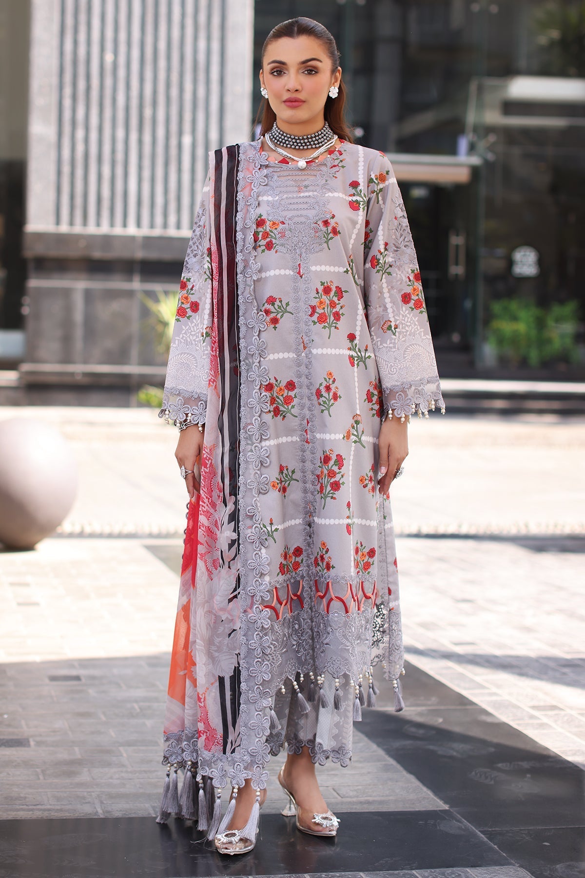 Charizma | Combination Lawn | CC5-23 - Official Charizma stockist in UK - Sakeena London