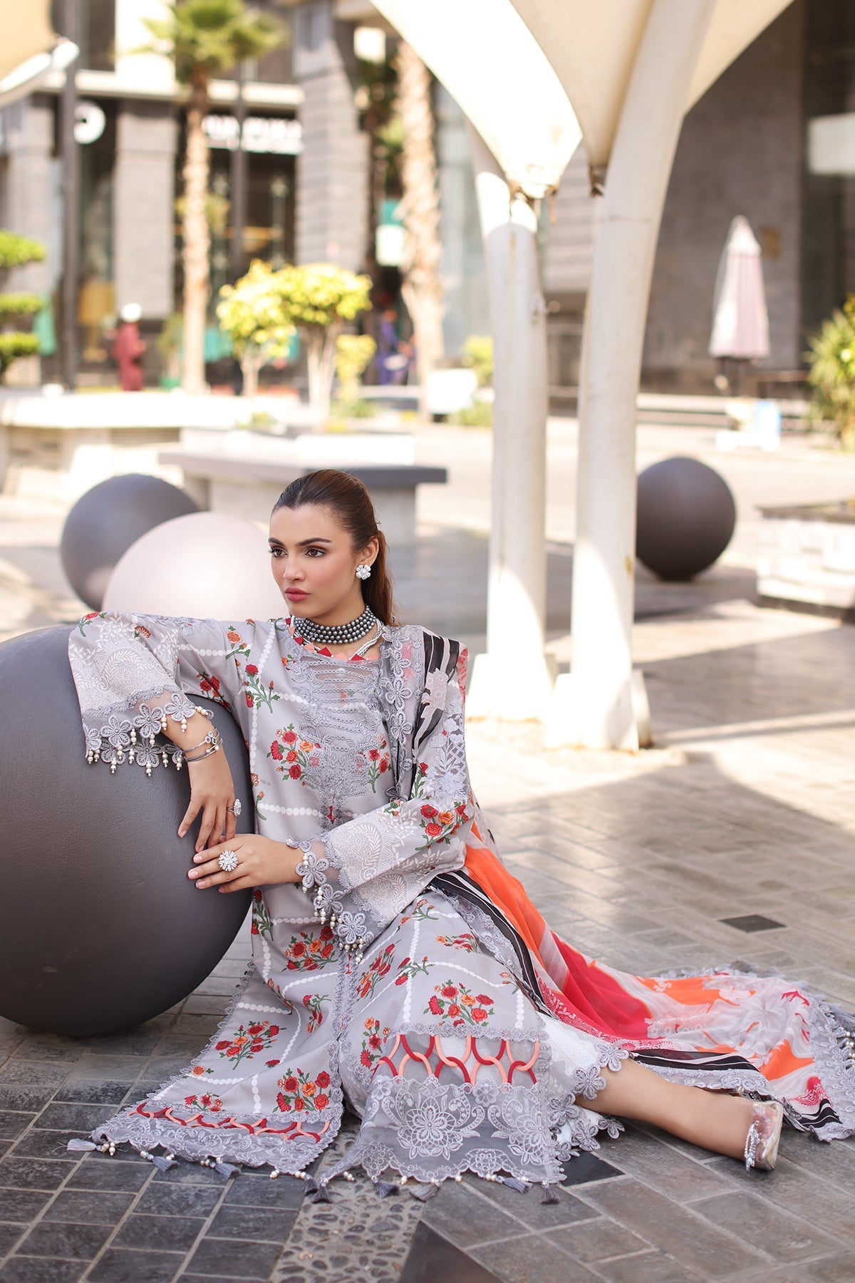 Charizma | Combination Lawn | CC5-23 - Official Charizma stockist in UK - Sakeena London
