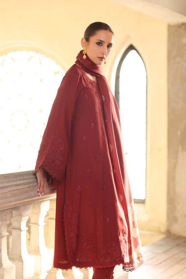 Noor by Saadia Asad | Winter Embroidered Printkhaas 25 | D9- B - Official Noor by Saadia Asad stockist in UK - Sakeena London