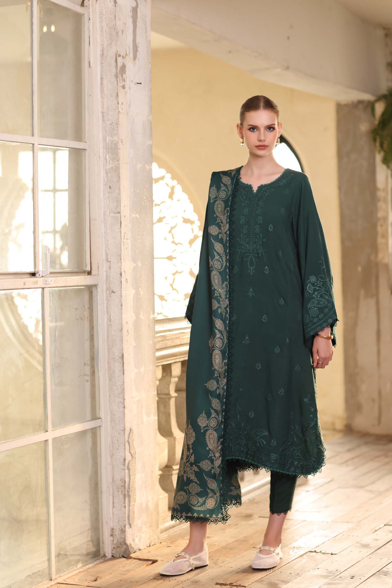 Saadia Asad | Winter Printkhaas 25 | D9- A - Official Saadia Asad stockist in UK - Sakeena London
