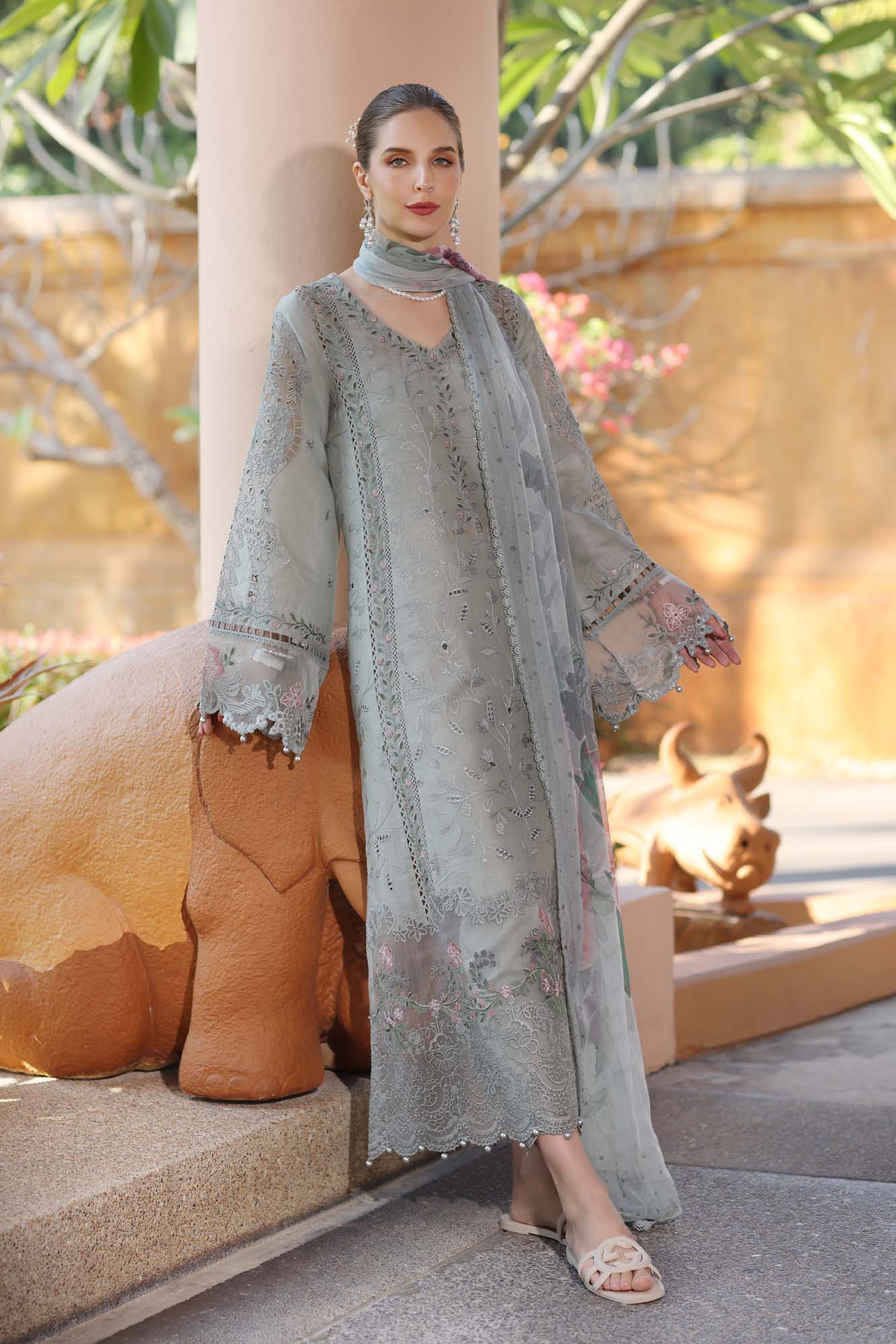 Noor by Saadia Asad | Eid Luxury Laserkari 25 | D1-A - Official Noor by Saadia Asad stockist in UK - Sakeena London