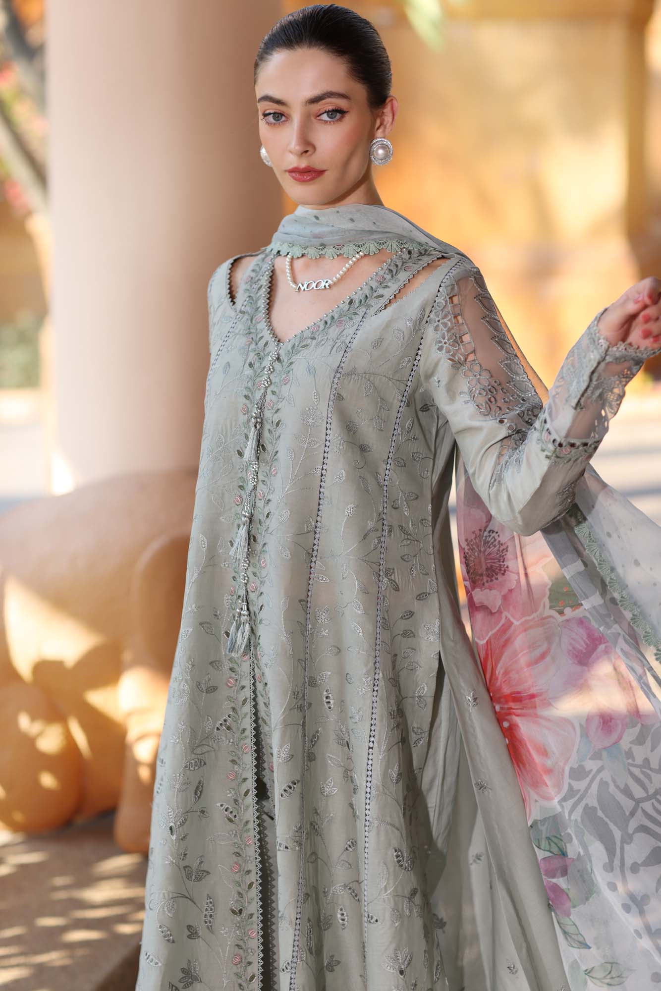 Noor by Saadia Asad | Eid Luxury Laserkari 25 | D1-A - Official Noor by Saadia Asad stockist in UK - Sakeena London