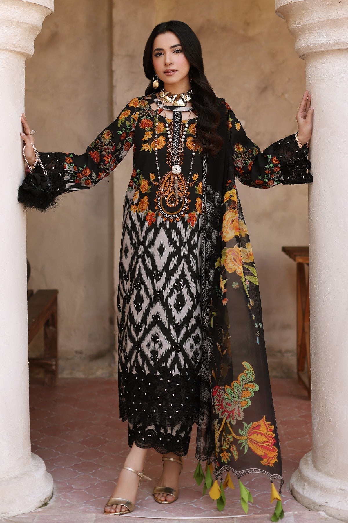 Charizma | Lawn Collection 24 | CCS4-13 - Official Charizma stockist in UK - Sakeena London