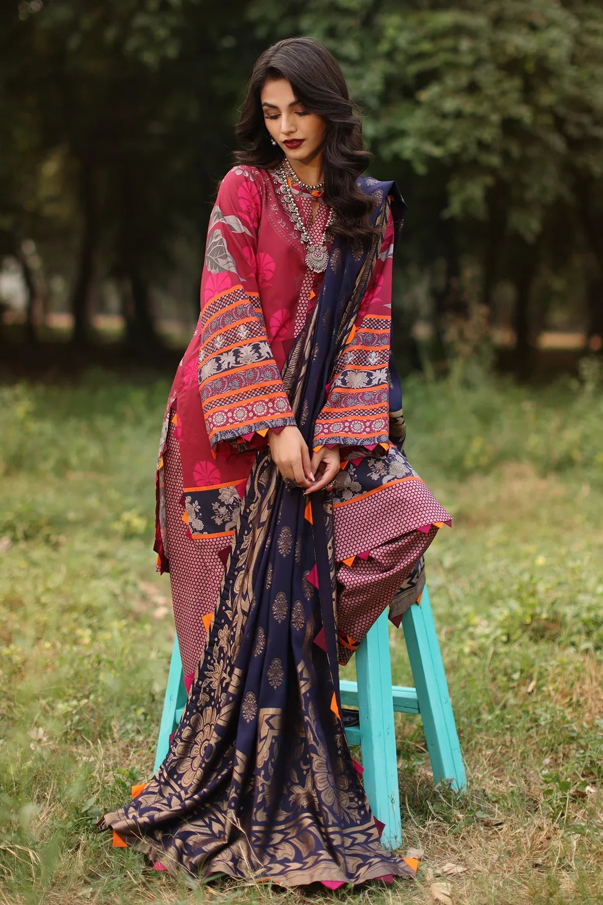 Winter Collection - Charizma - Signature Printed Linen Jacquard - SPW4 - 02