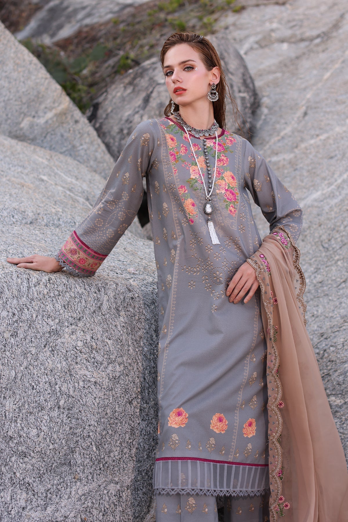 Charizma | Lawn Collection 24 | AS4-27 - Official Charizma stockist in UK - Sakeena London