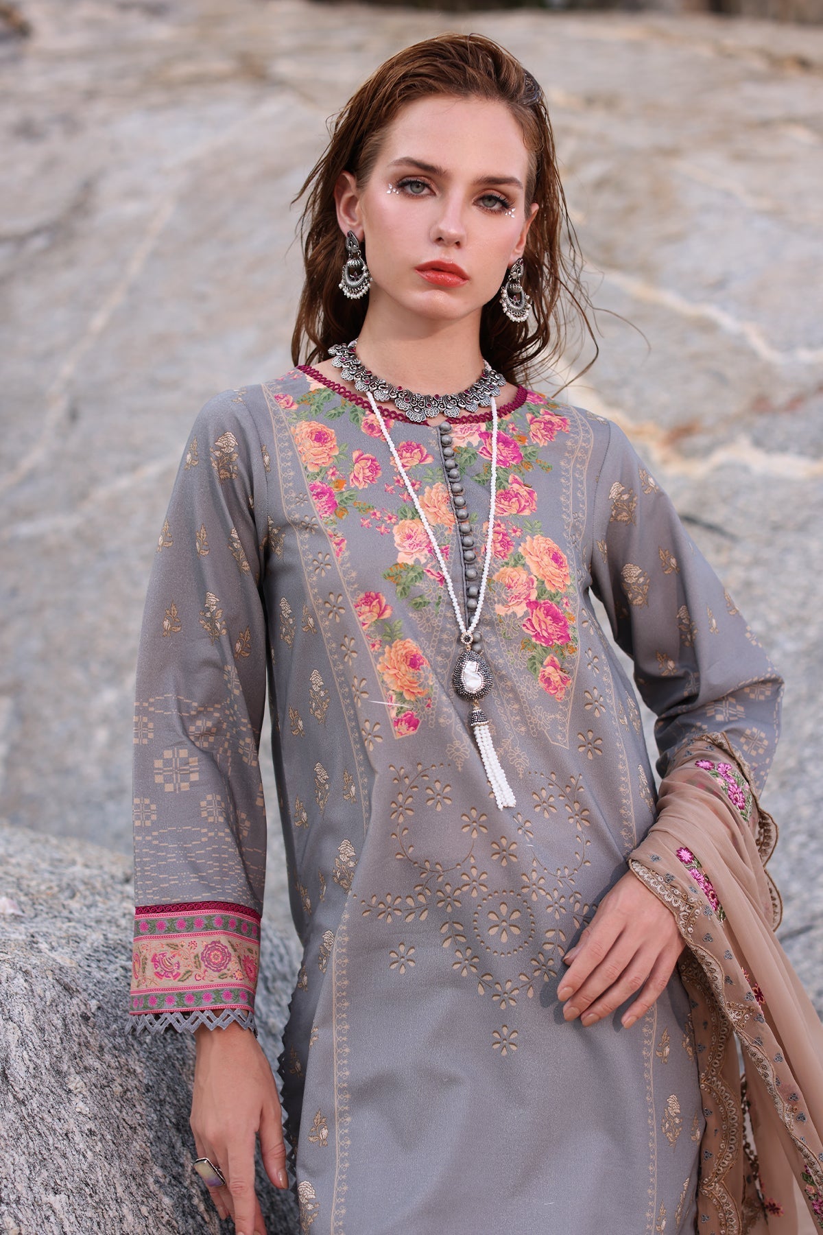 Charizma | Lawn Collection 24 | AS4-27 - Official Charizma stockist in UK - Sakeena London