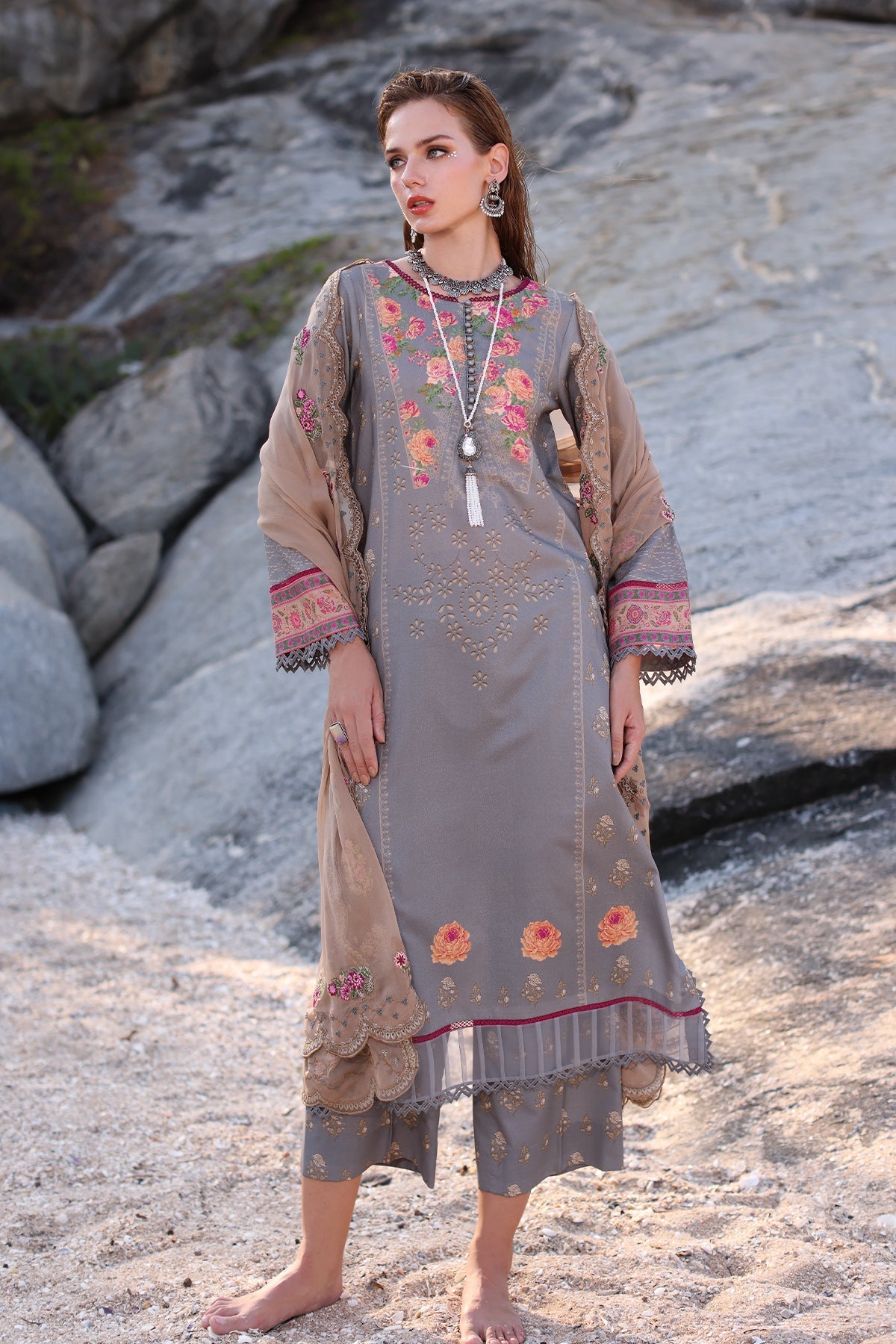 Charizma | Lawn Collection 24 | AS4-27 - Official Charizma stockist in UK - Sakeena London
