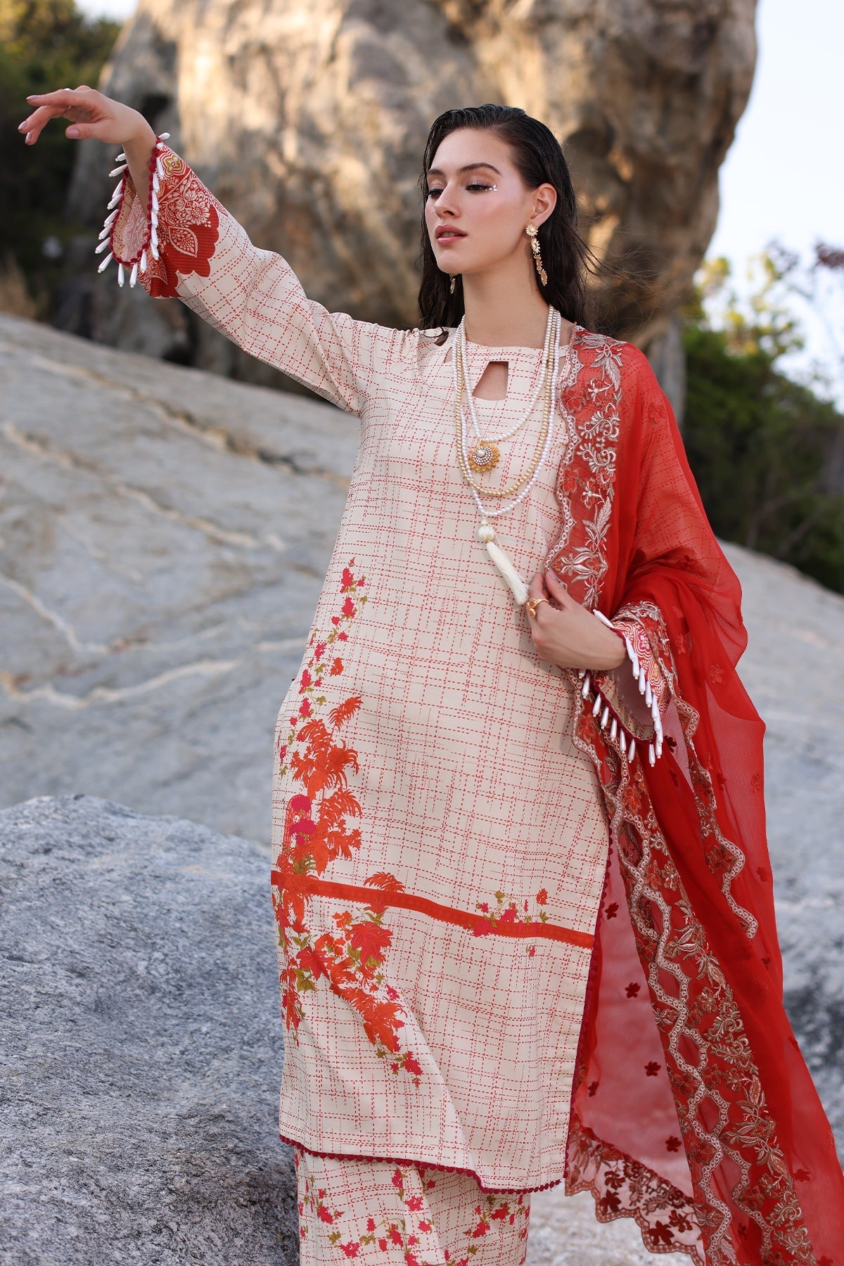 Charizma | Lawn Collection 24 | AS4-24 - Official Charizma stockist in UK - Sakeena London