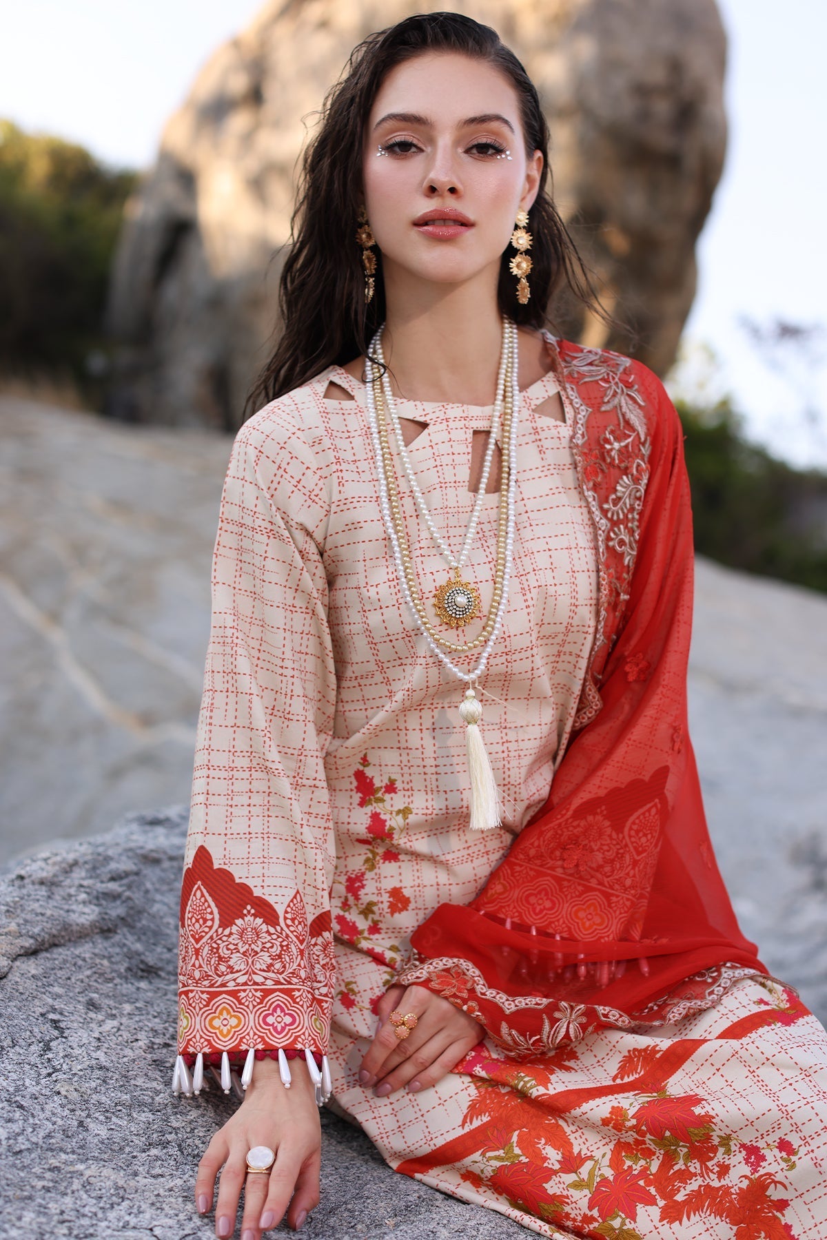 Charizma | Lawn Collection 24 | AS4-24 - Official Charizma stockist in UK - Sakeena London