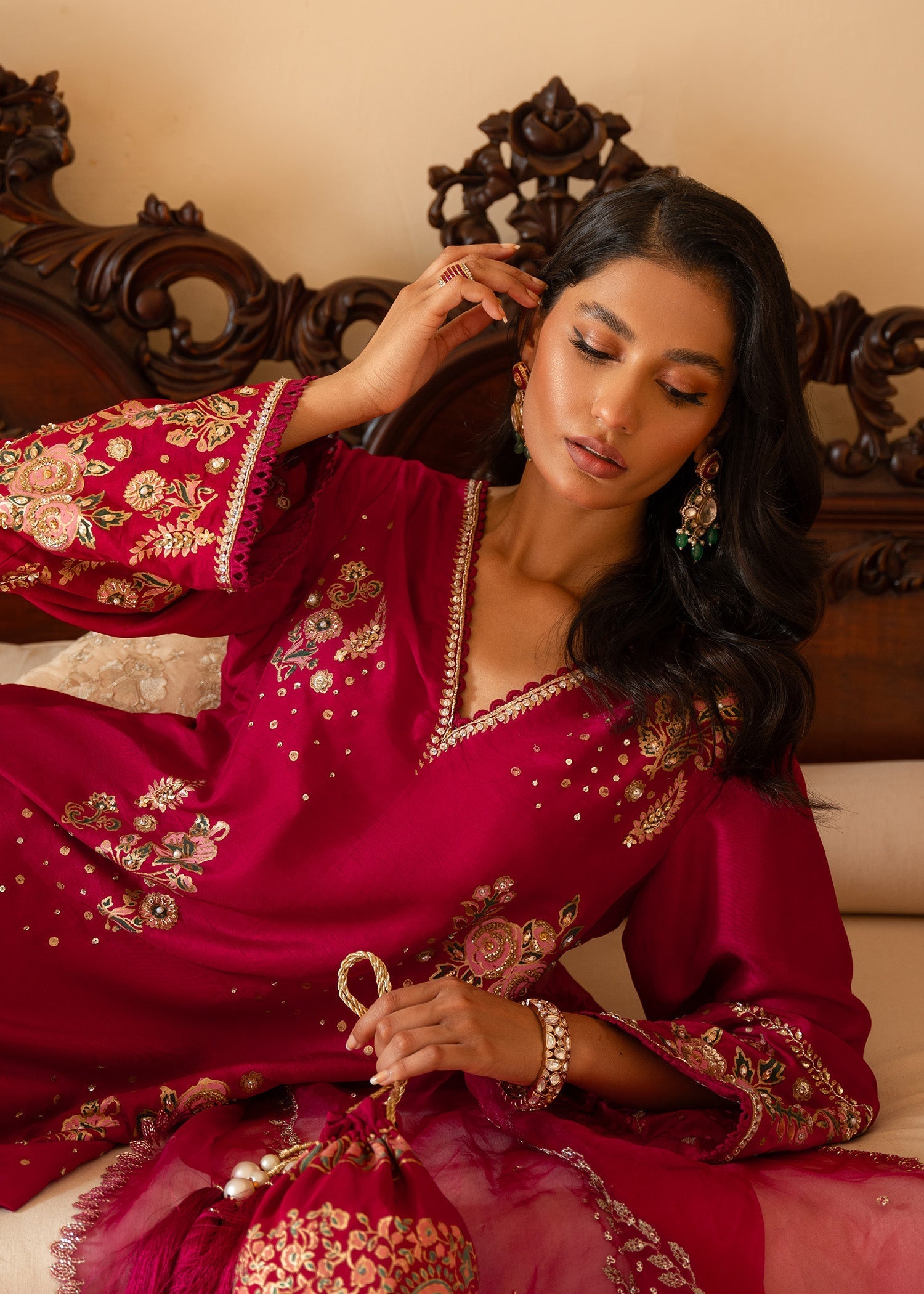 Sadaf Fawad Khan | Mehrma Wedding Formals | Wild Berry - Official Sadaf Fawad Khan stockist in UK - Sakeena London