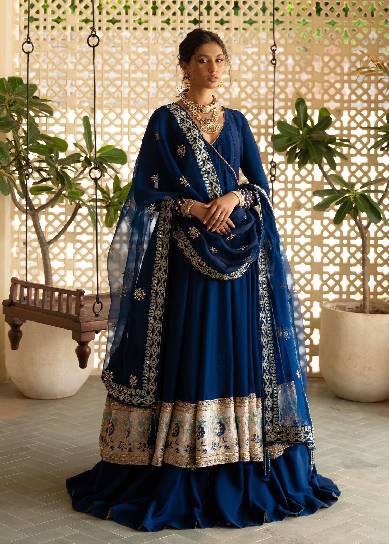 Sadaf Fawad Khan | Mehrma Wedding Formals | Midnight Sky - Official Sadaf Fawad Khan stockist in UK - Sakeena London