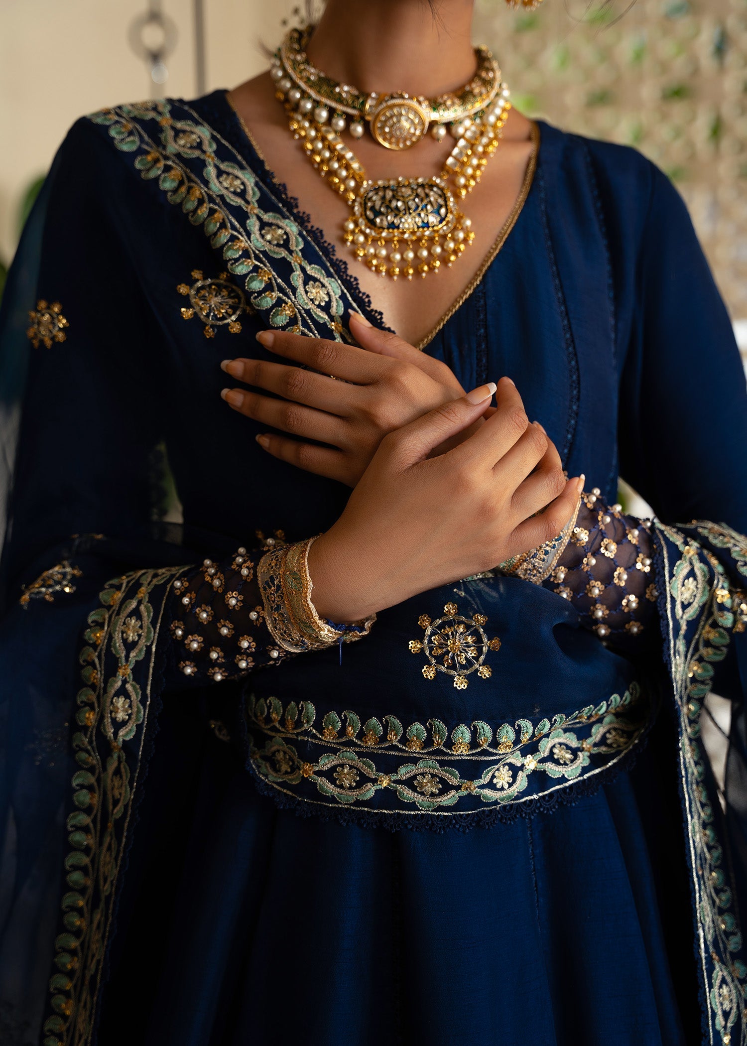 Sadaf Fawad Khan | Mehrma Wedding Formals | Midnight Sky - Official Sadaf Fawad Khan stockist in UK - Sakeena London