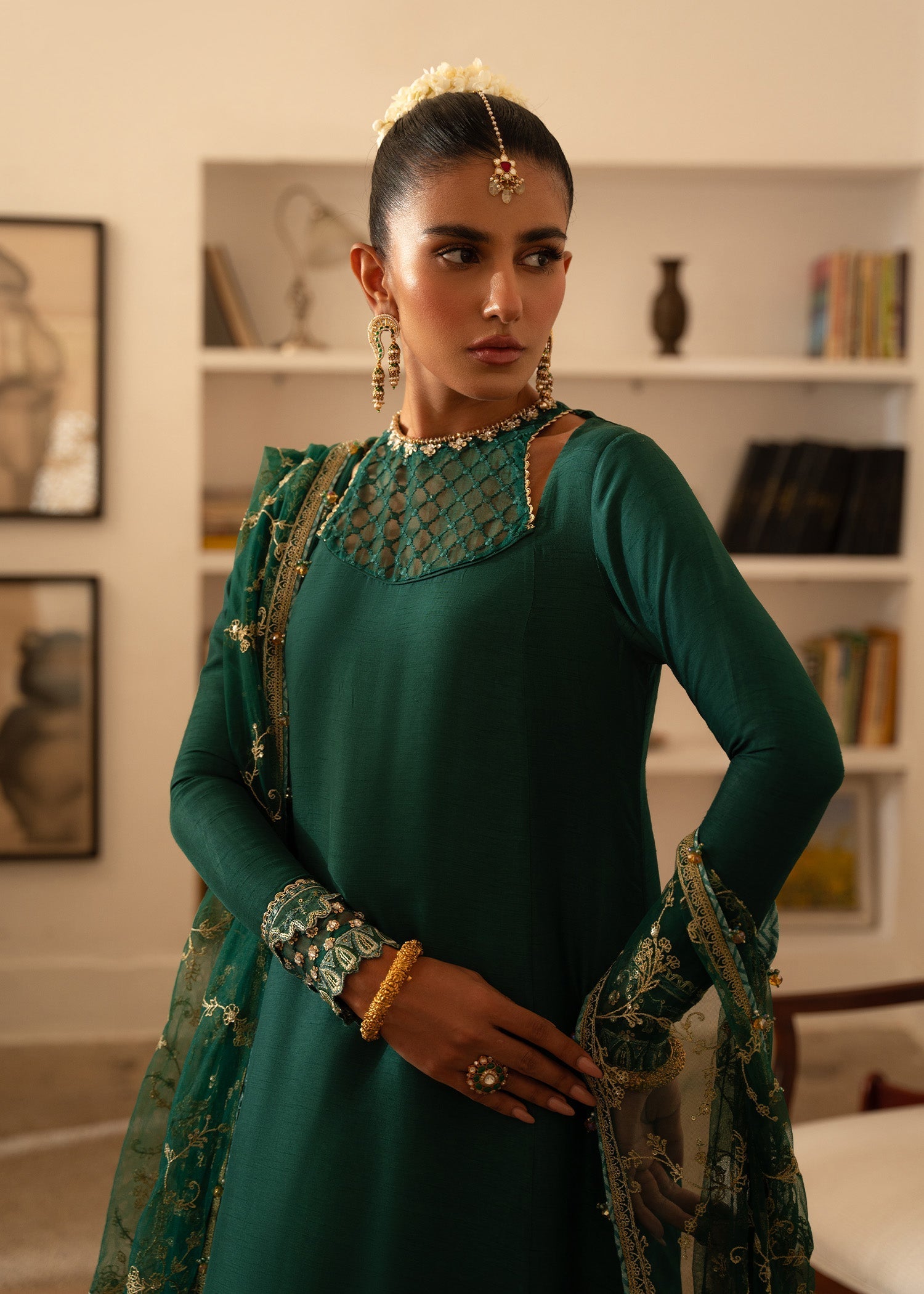 Sadaf Fawad Khan | Mehrma Wedding Formals | Deep Azure - Official Sadaf Fawad Khan stockist in UK - Sakeena London
