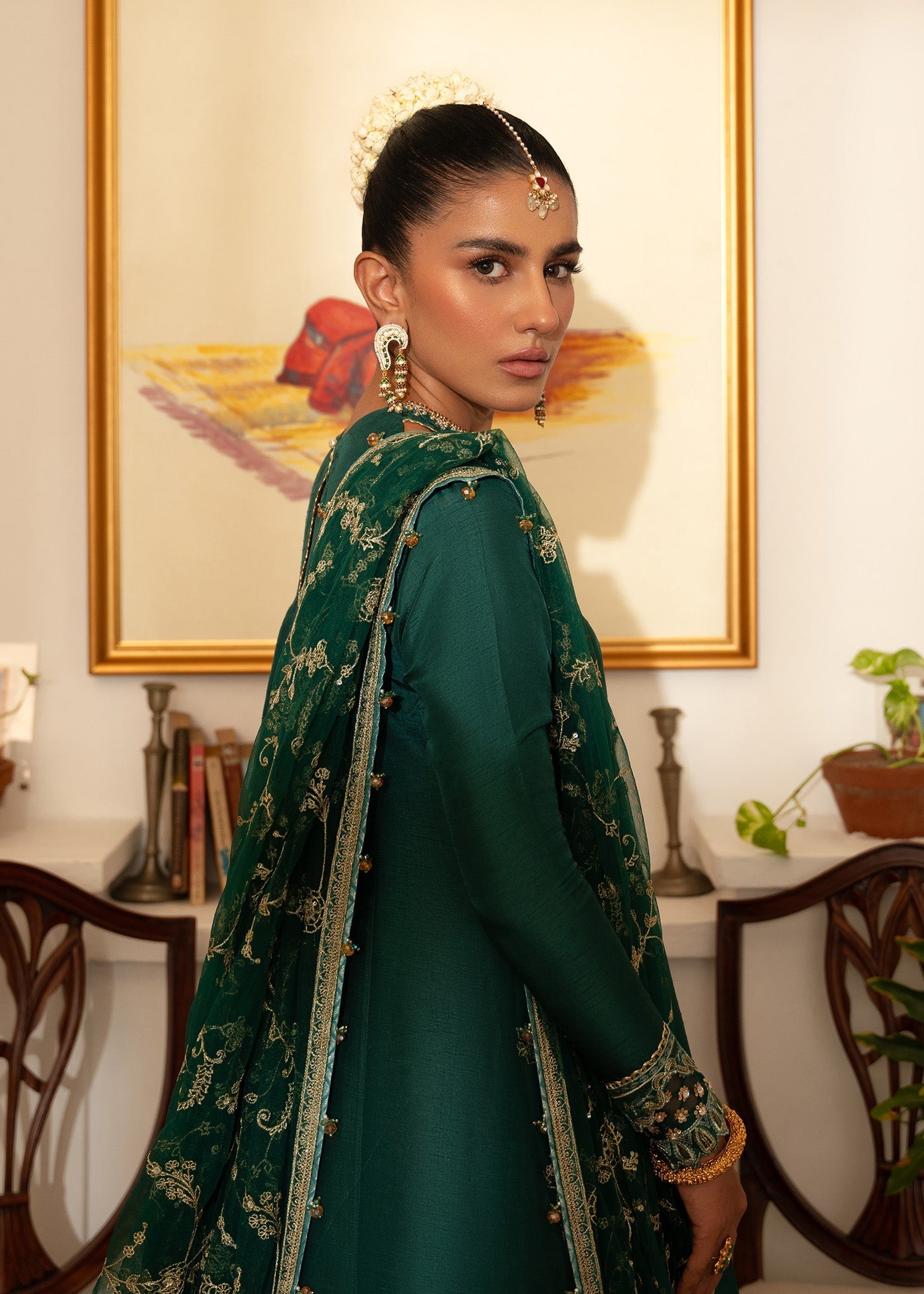 Sadaf Fawad Khan | Mehrma Wedding Formals | Deep Azure - Official Sadaf Fawad Khan stockist in UK - Sakeena London