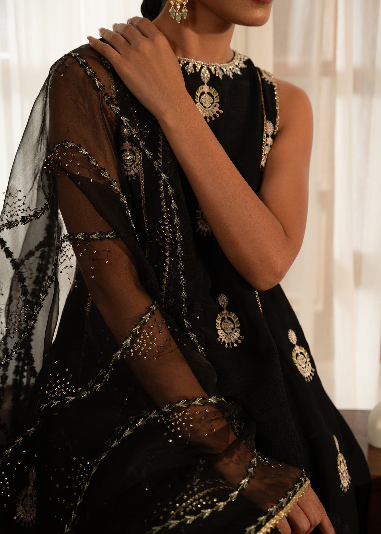 Sadaf Fawad Khan | Mehrma Wedding Formals | Midnight Melody - Official Sadaf Fawad Khan stockist in UK - Sakeena London