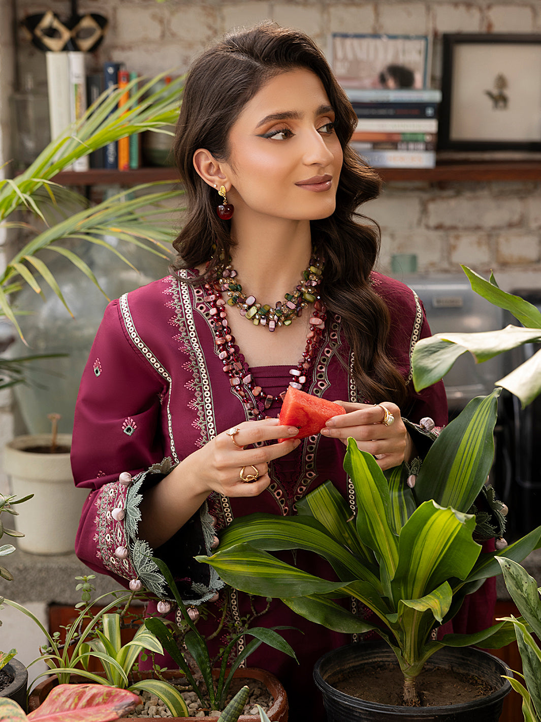 Izel | Meadow Muse Embroidered Lawn 25 | ALOURA - Official Izel stockist in UK - Sakeena London