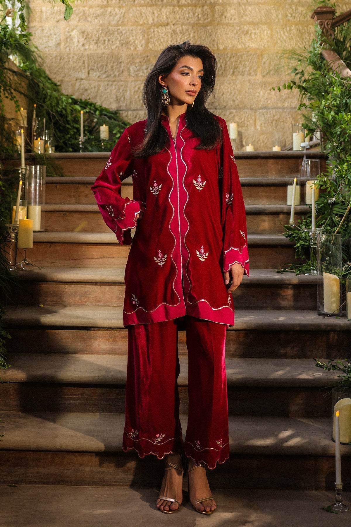Sahar | Luxury Pret 25 | Crimson Majesty - Official Sahar stockist in UK - Sakeena London