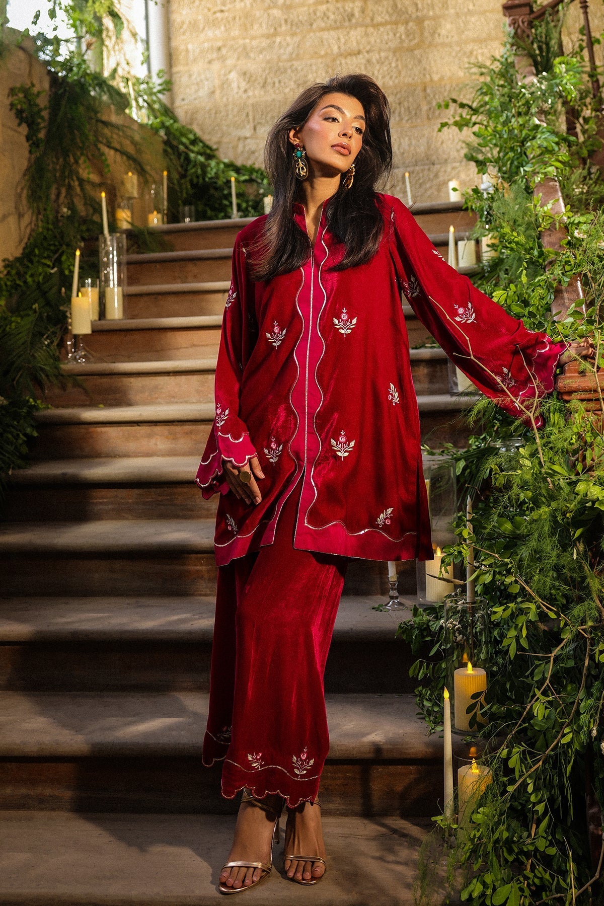 Sahar | Luxury Pret 25 | Crimson Majesty - Official Sahar stockist in UK - Sakeena London