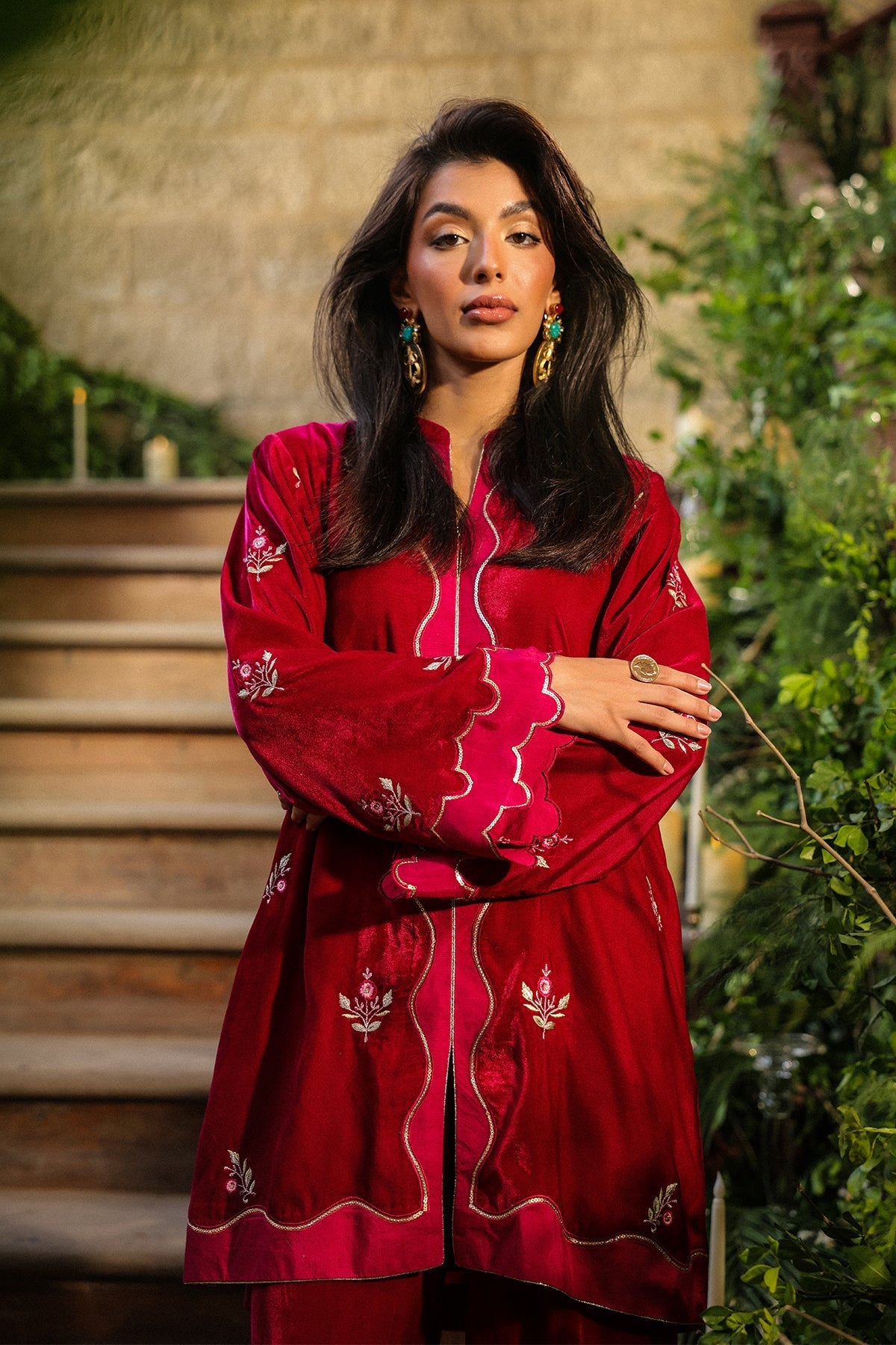 Sahar | Luxury Pret 25 | Crimson Majesty - Official Sahar stockist in UK - Sakeena London