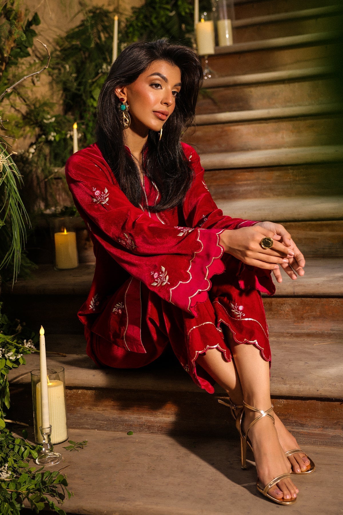 Sahar | Luxury Pret 25 | Crimson Majesty - Official Sahar stockist in UK - Sakeena London