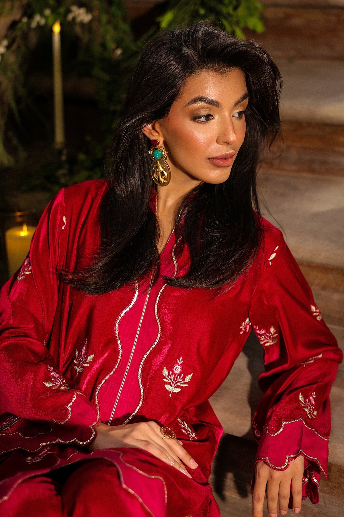Sahar | Luxury Pret 25 | Crimson Majesty - Official Sahar stockist in UK - Sakeena London