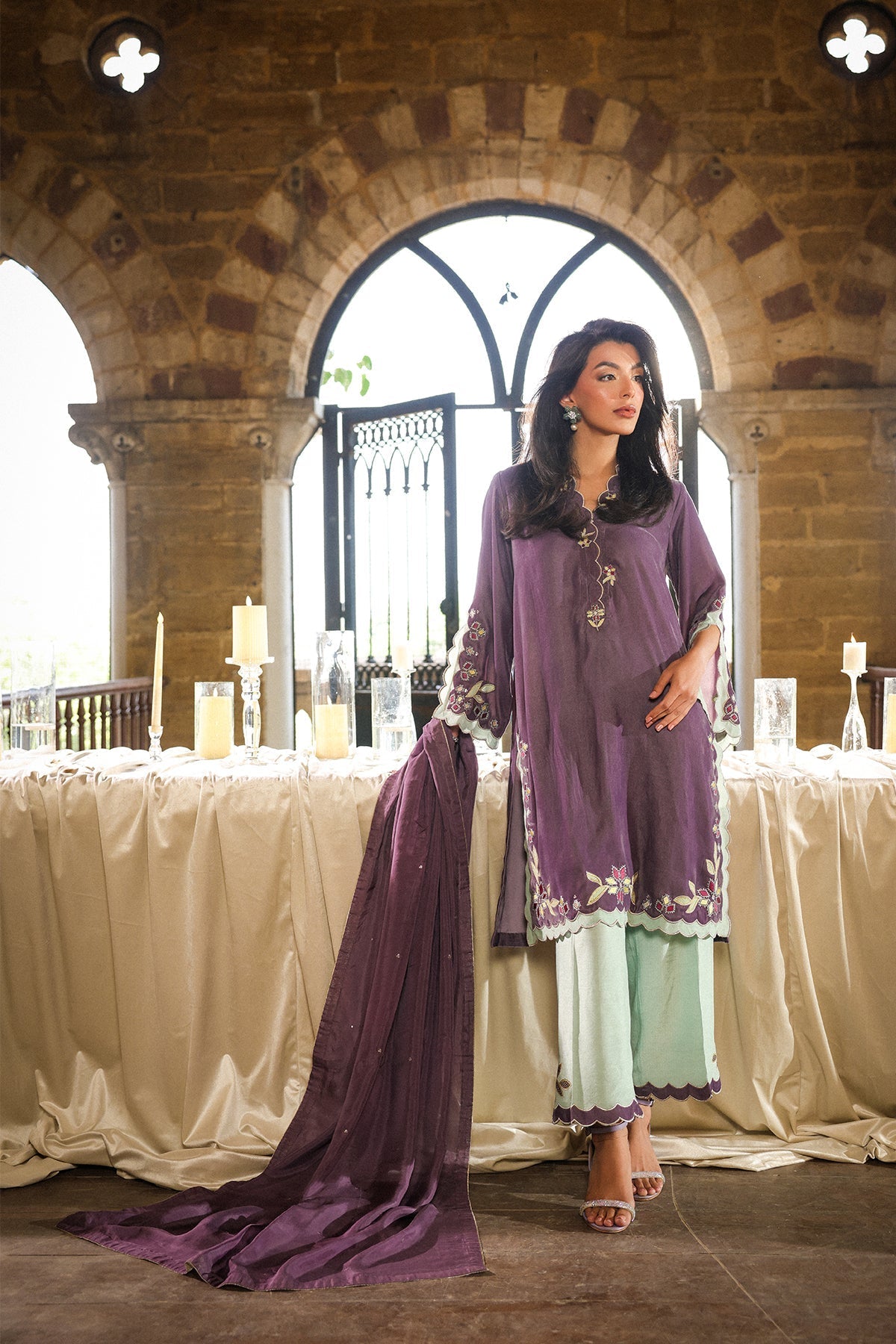 Sahar | Luxury Pret 25 | Lilac Mist - Official Sahar stockist in UK - Sakeena London