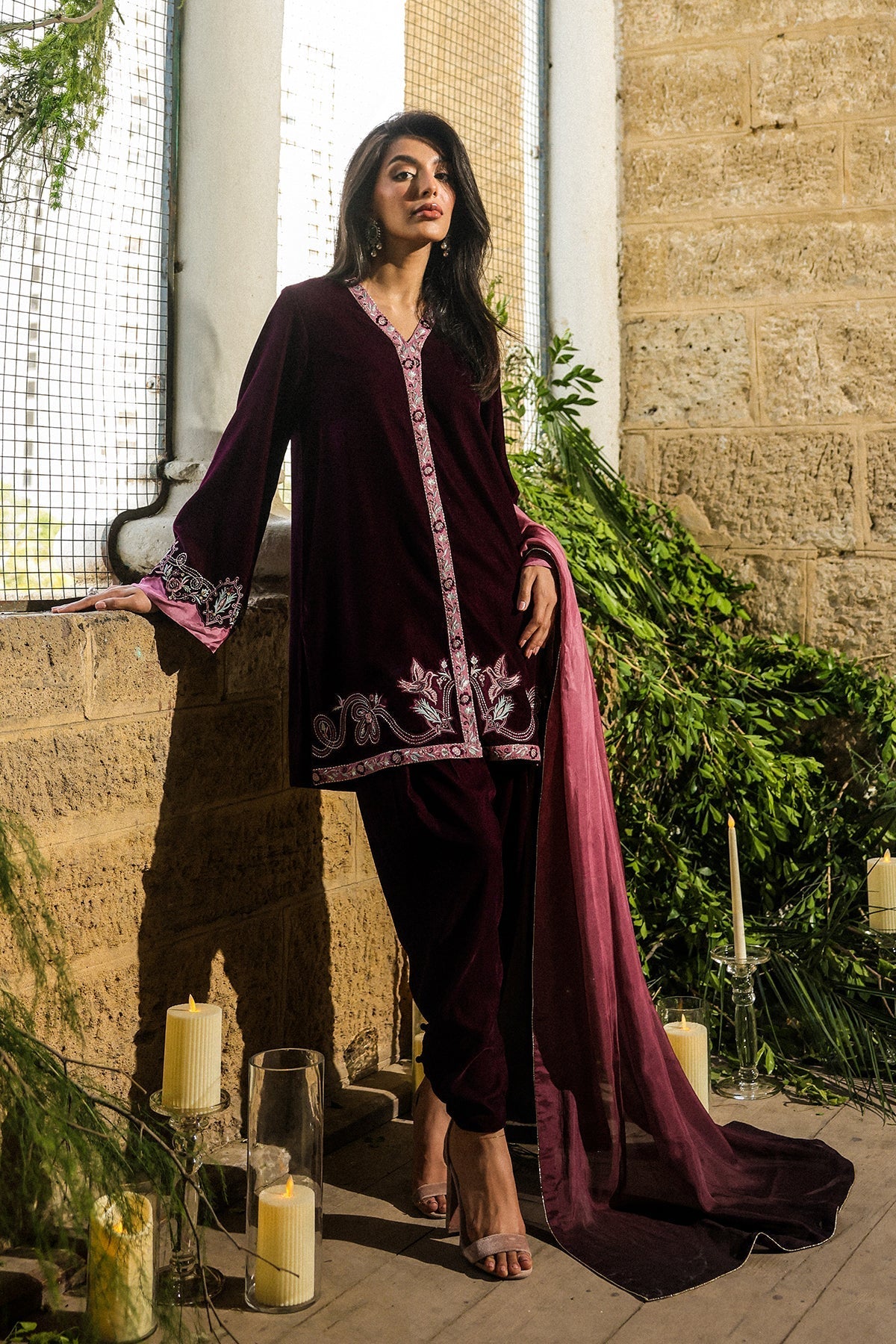 Sahar | Luxury Pret 25 | Plum Reverie - Official Sahar stockist in UK - Sakeena London