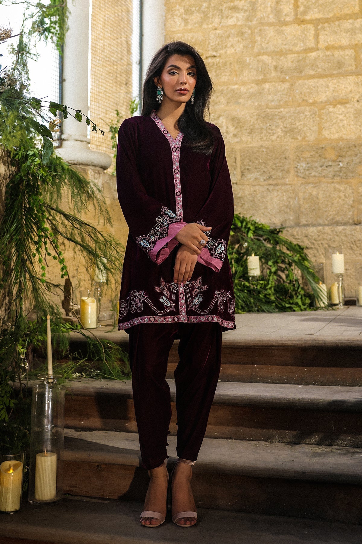 Sahar | Luxury Pret 25 | Plum Reverie - Official Sahar stockist in UK - Sakeena London