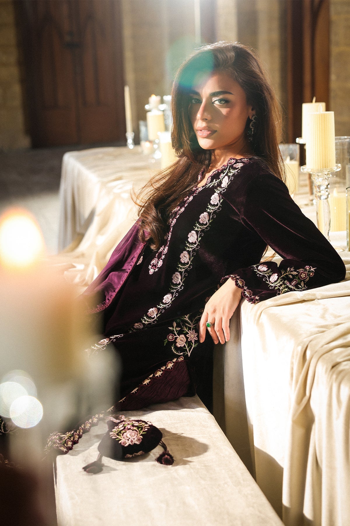 Sahar | Luxury Pret 25 | Aubergine Noir - Official Sahar stockist in UK - Sakeena London