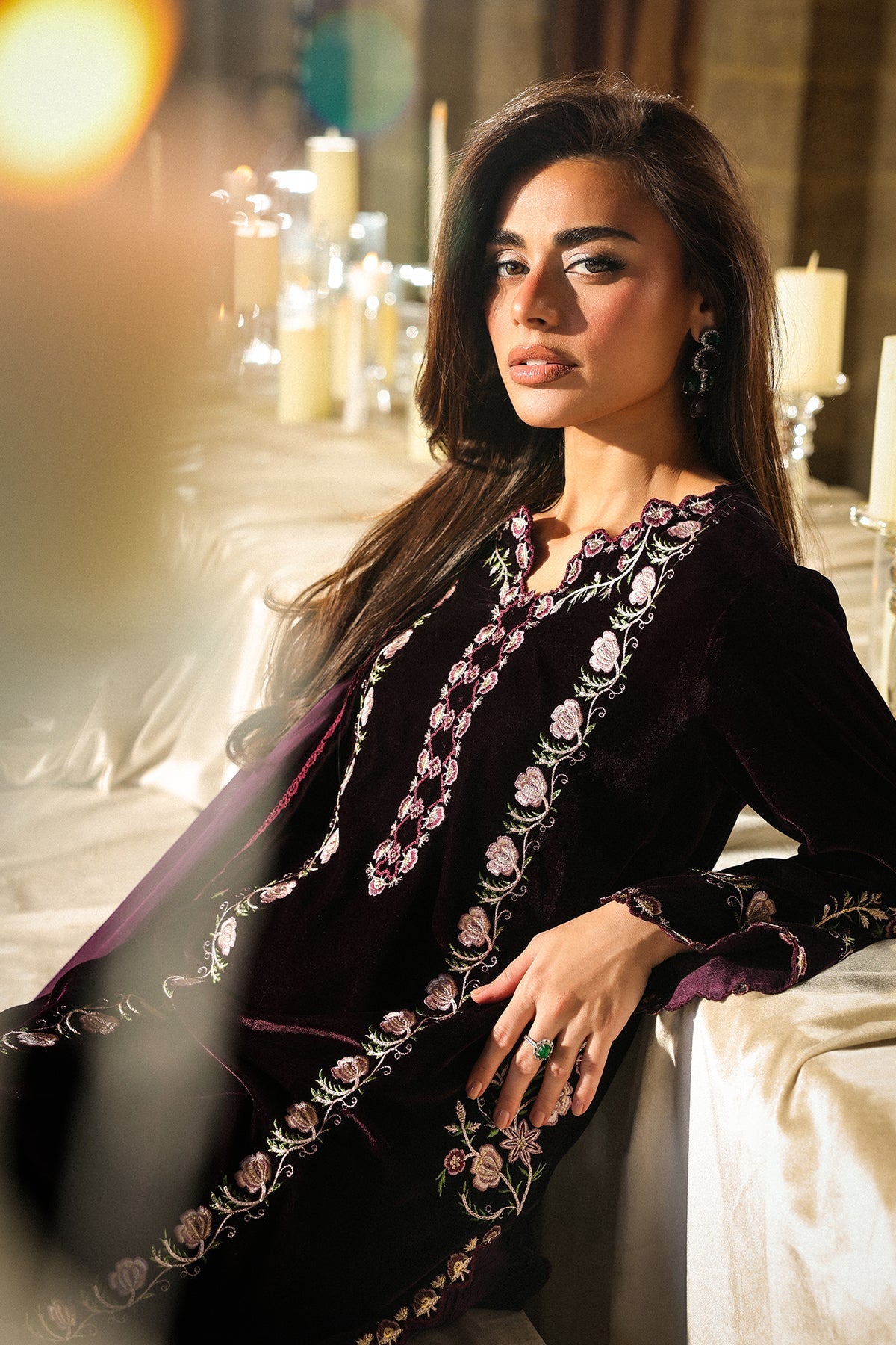 Sahar | Luxury Pret 25 | Aubergine Noir - Official Sahar stockist in UK - Sakeena London