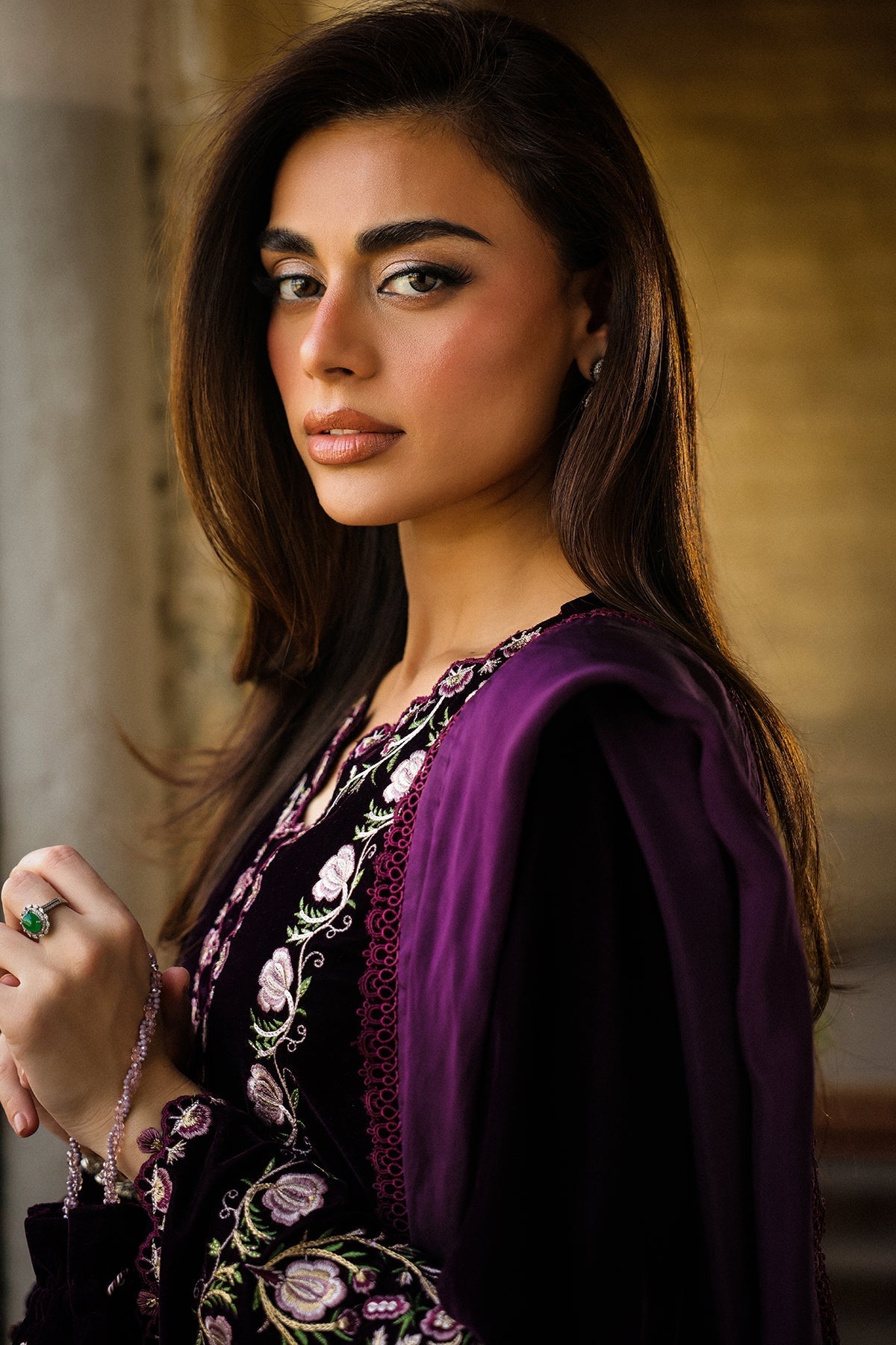 Sahar | Luxury Pret 25 | Aubergine Noir - Official Sahar stockist in UK - Sakeena London