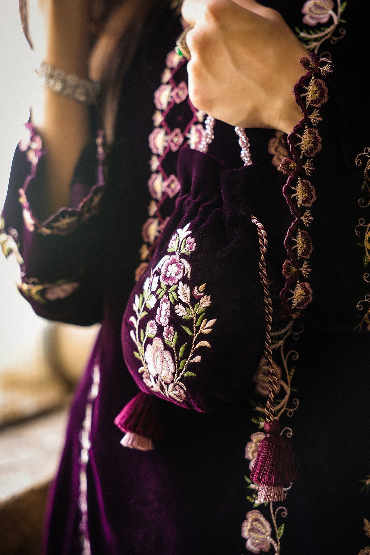 Sahar | Luxury Pret 25 | Aubergine Noir - Official Sahar stockist in UK - Sakeena London