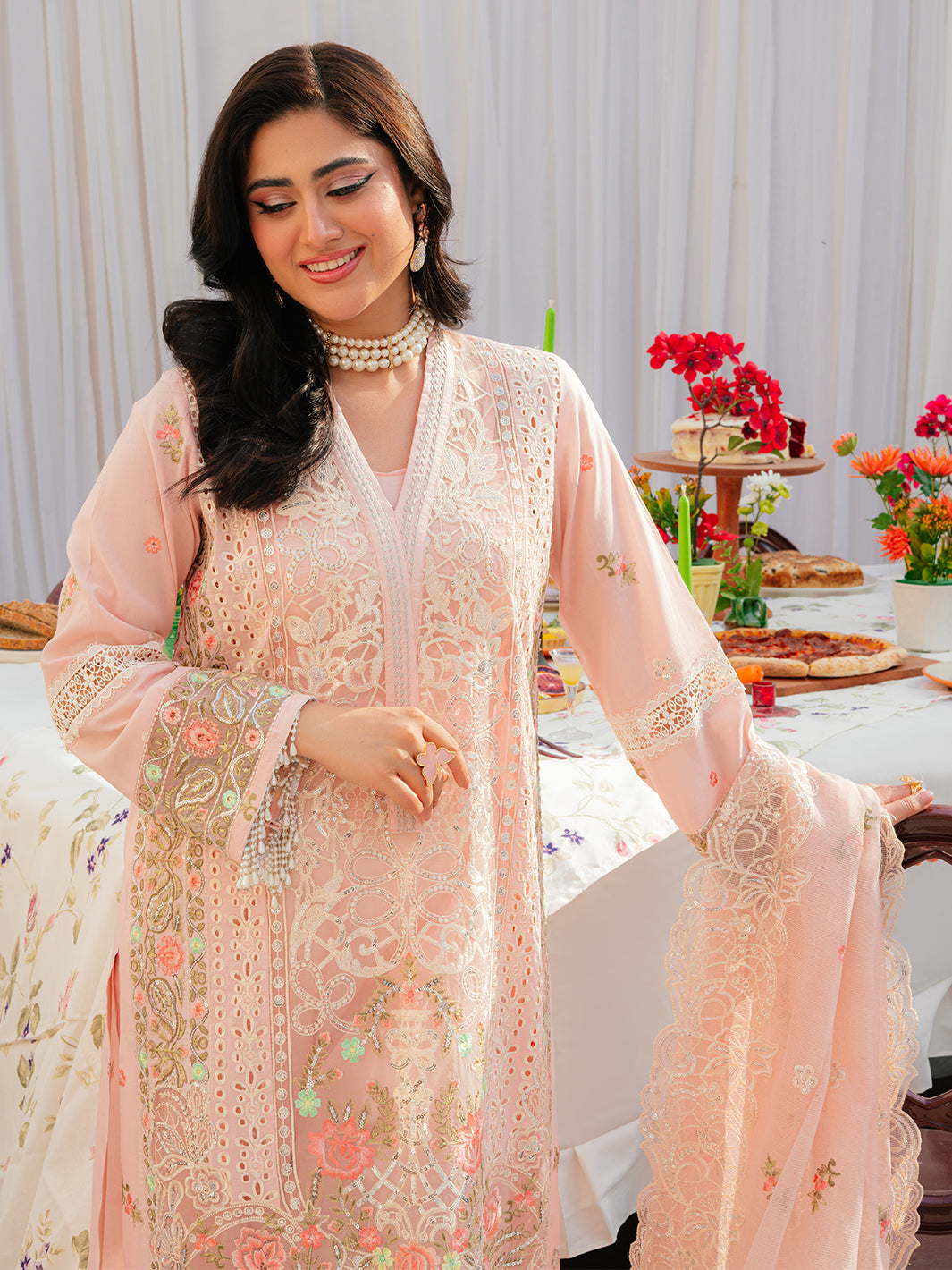 Mahnur | Allenura Luxury Lawn 24 | AZURE - Official Mahnur stockist in UK - Sakeena London