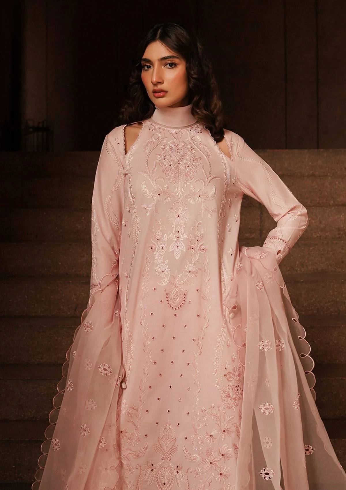 Lawn Collection - Afrozeh - Chikankari - Festive 24 - ACF#7 - Rosella