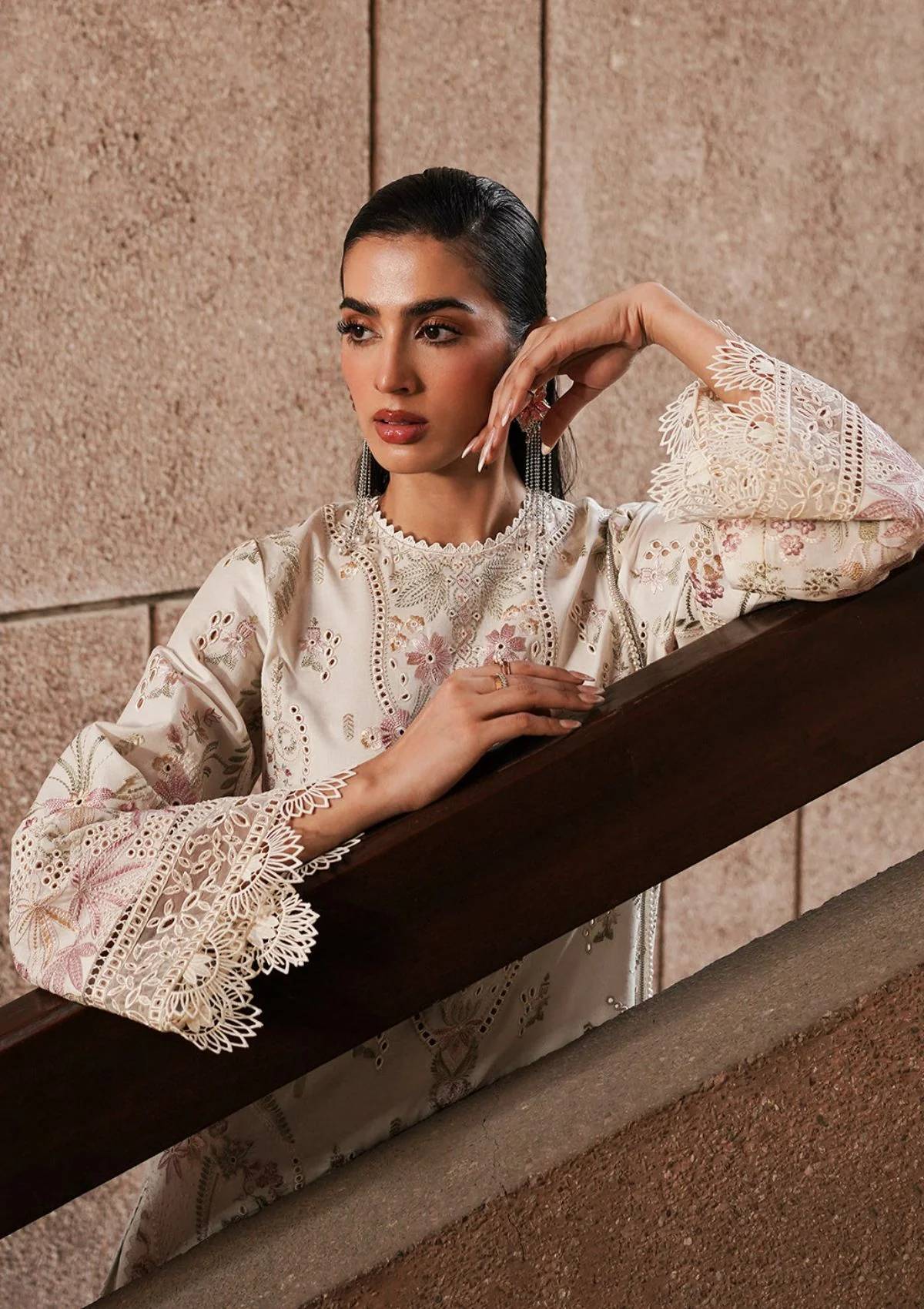 Lawn Collection - Afrozeh - Chikankari - Festive 24 - ACF#8 - Gypsum