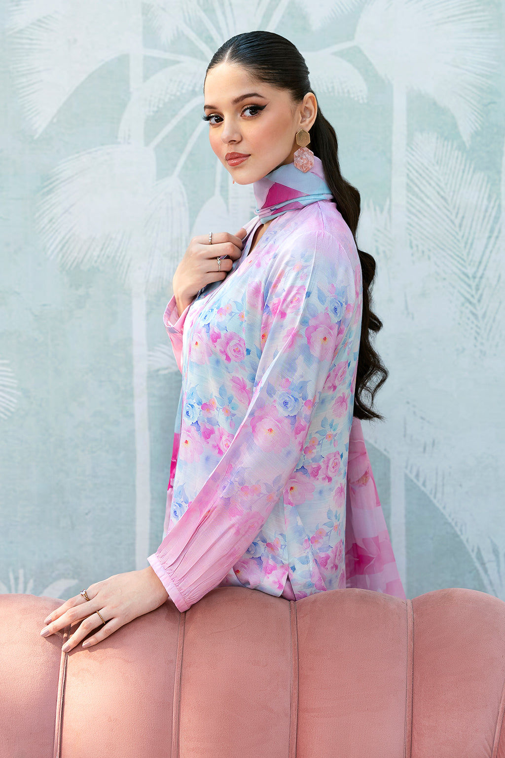 Afsanah | Basics Raw Silk | Pink Wave AR-112 - Official Afsanah stockist in UK - Sakeena London
