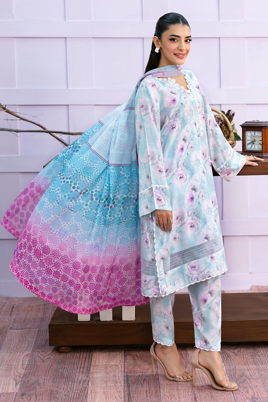 Afsanah | Basics Raw Silk | Botanic Echo AR-107 - Official Afsanah stockist in UK - Sakeena London