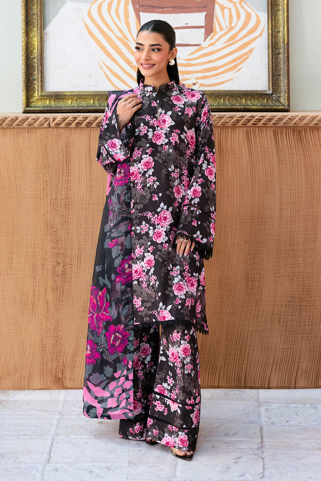 Afsanah | Basics Raw Silk | Midnight Charm AR-105 - Official Afsanah stockist in UK - Sakeena London