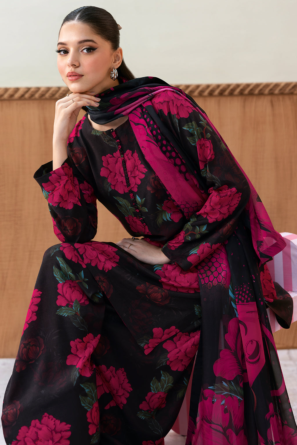 Afsanah | Basics Raw Silk | Dark Majestic AR-103 - Official Afsanah stockist in UK - Sakeena London