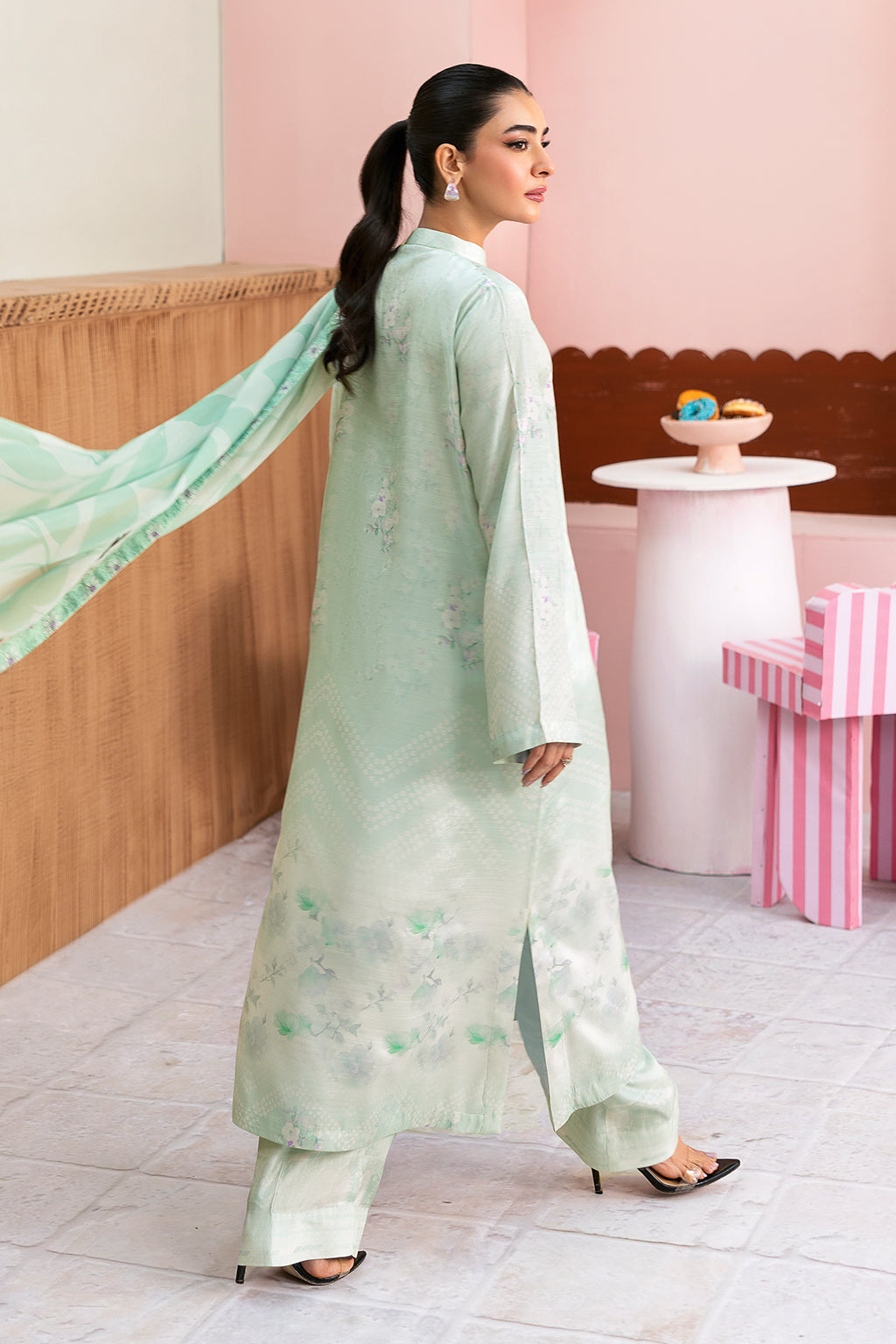Afsanah | Basics Raw Silk | Mint Mystic AR-108 - Official Afsanah stockist in UK - Sakeena London