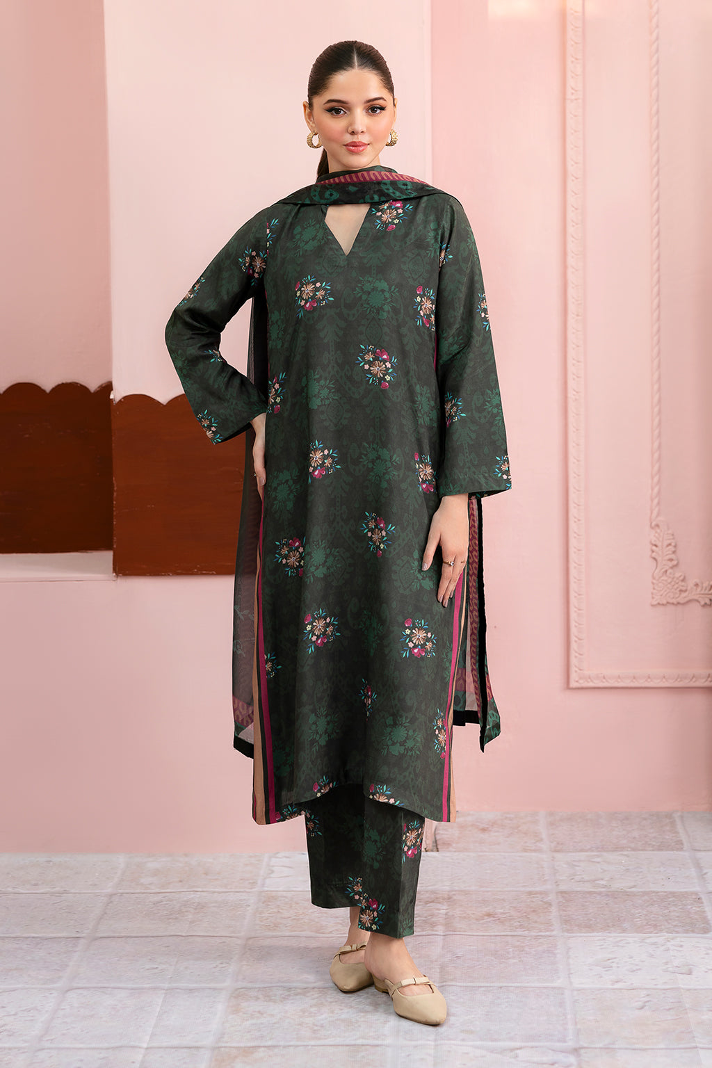 Afsanah | Basics Raw Silk | Muted Rose AR-111 - Official Afsanah stockist in UK - Sakeena London