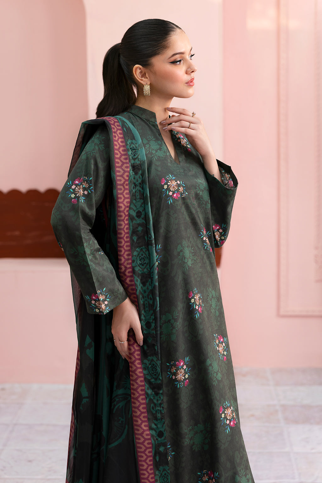 Afsanah | Basics Raw Silk | Muted Rose AR-111 - Official Afsanah stockist in UK - Sakeena London