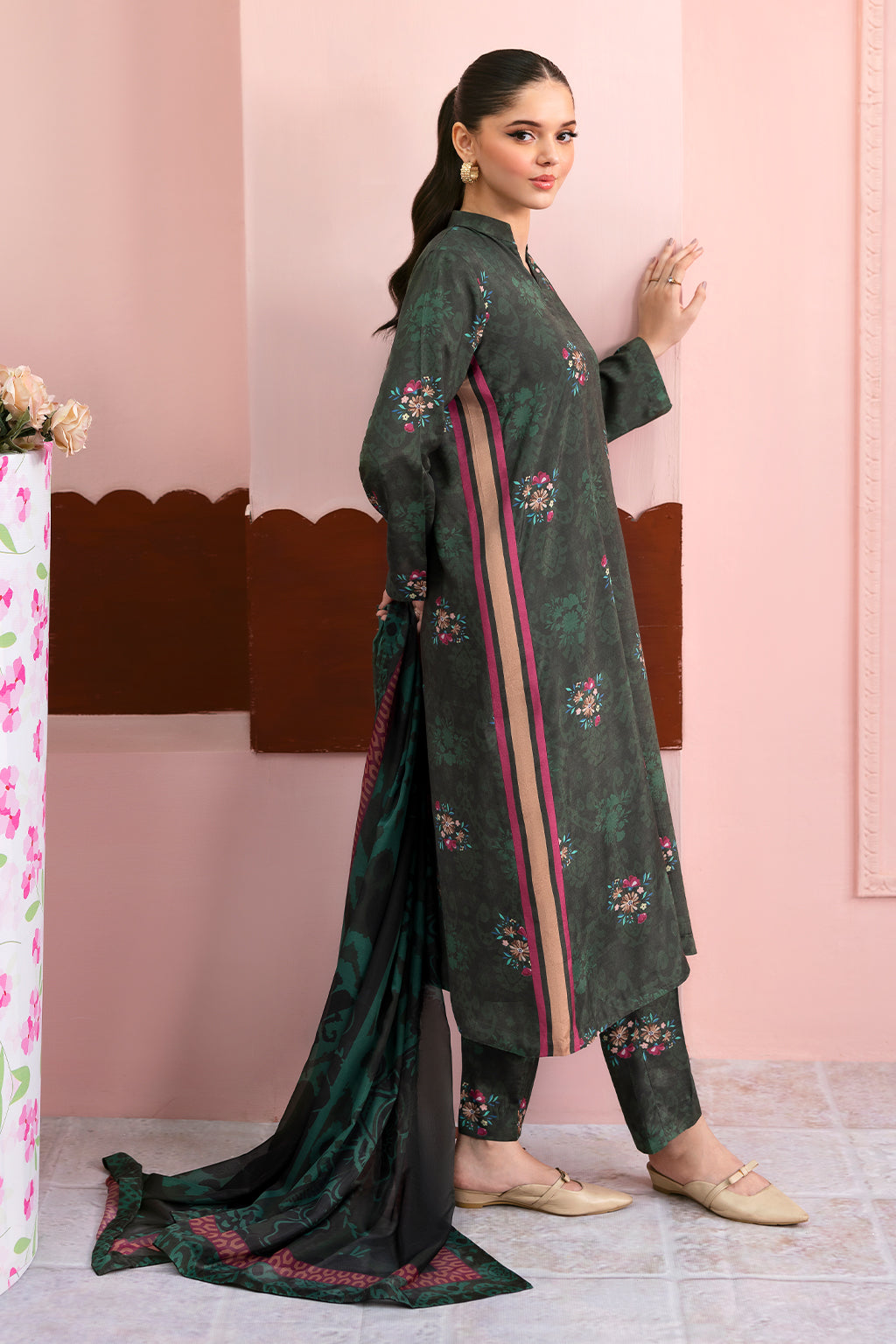 Afsanah | Basics Raw Silk | Muted Rose AR-111 - Official Afsanah stockist in UK - Sakeena London