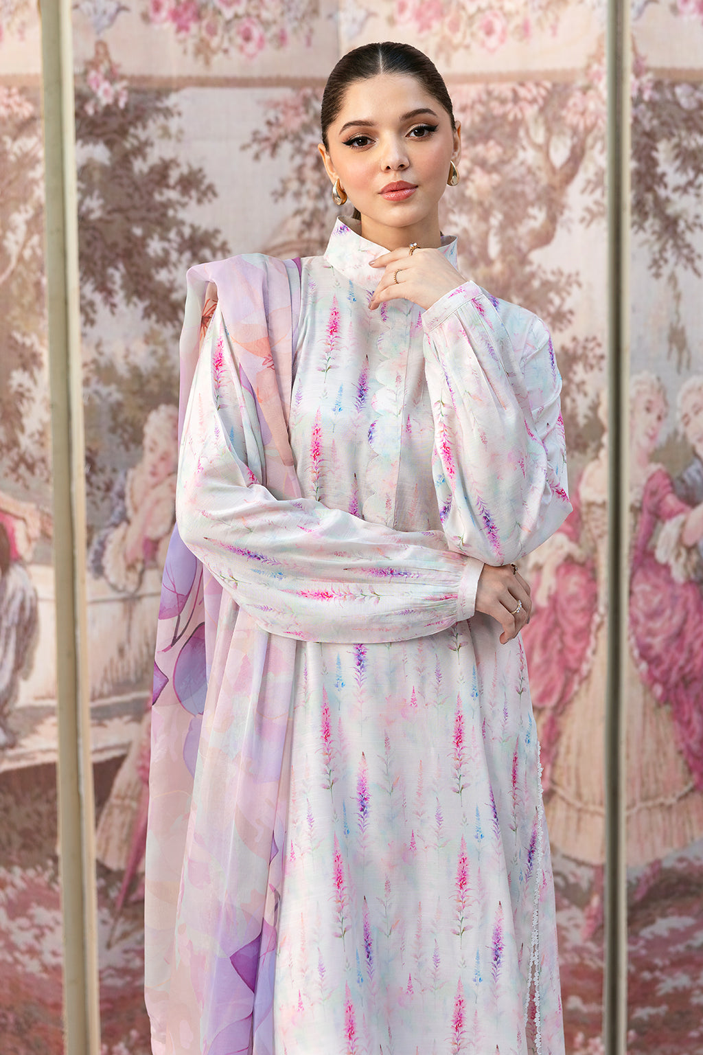 Afsanah | Basics Raw Silk | White Misted AR-110 - Official Afsanah stockist in UK - Sakeena London