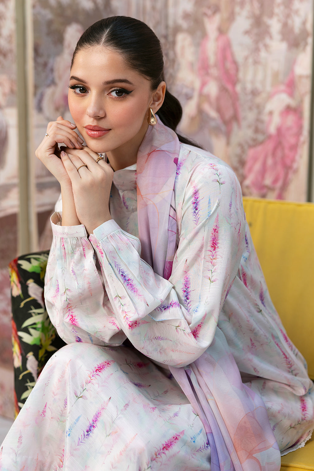 Afsanah | Basics Raw Silk | White Misted AR-110 - Official Afsanah stockist in UK - Sakeena London