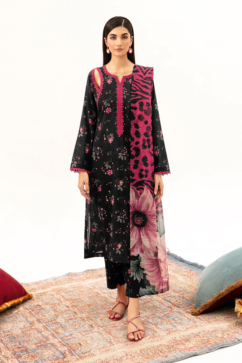 Afsanah | Ready to Wear | Majestic Black AP-01 - Official Afsanah stockist in UK - Sakeena London
