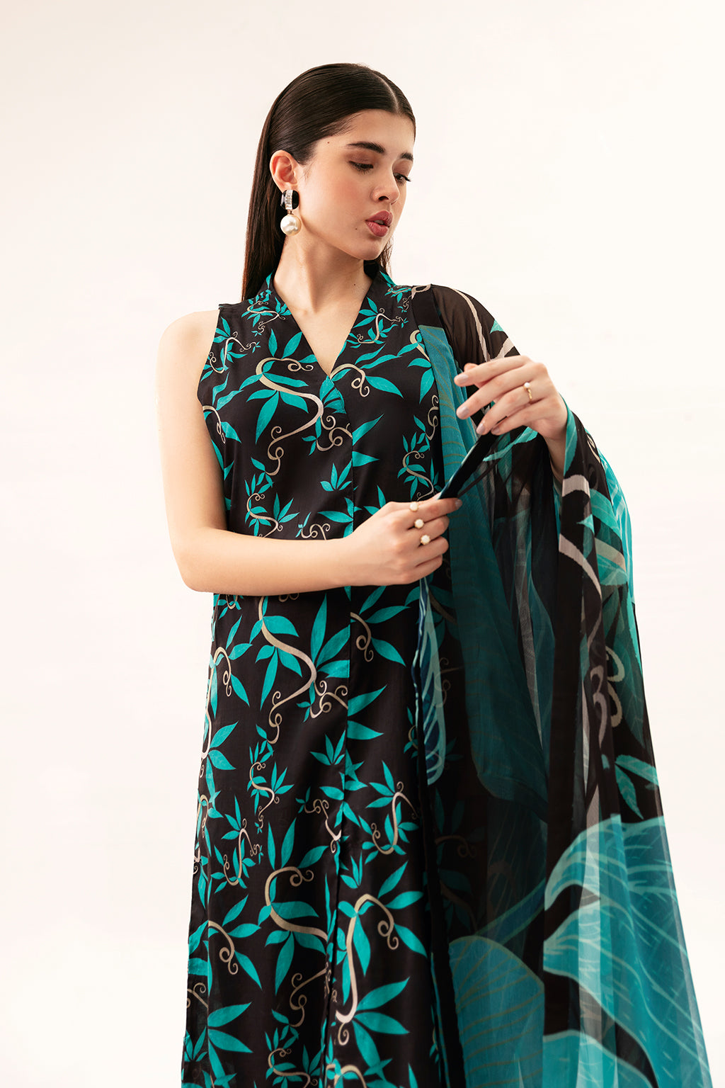 Afsanah | Ready to Wear | Black Splash AP-08 - Official Afsanah stockist in UK - Sakeena London
