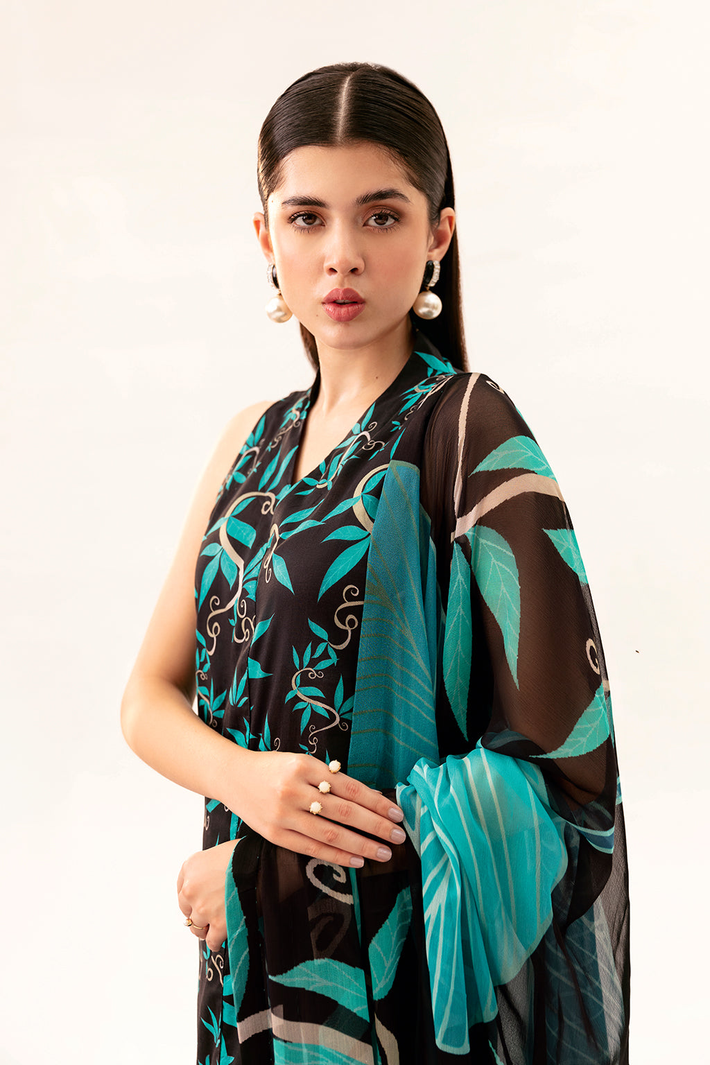 Afsanah | Ready to Wear | Black Splash AP-08 - Official Afsanah stockist in UK - Sakeena London